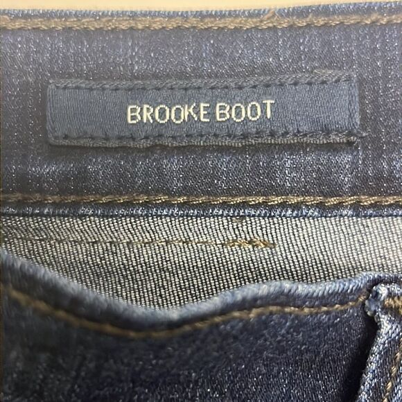 Lucky Brand Brooke Boot Dark Wash 5-Pocket Button Zip Closure Blue Jeans-8/29 - Picture 10 of 13